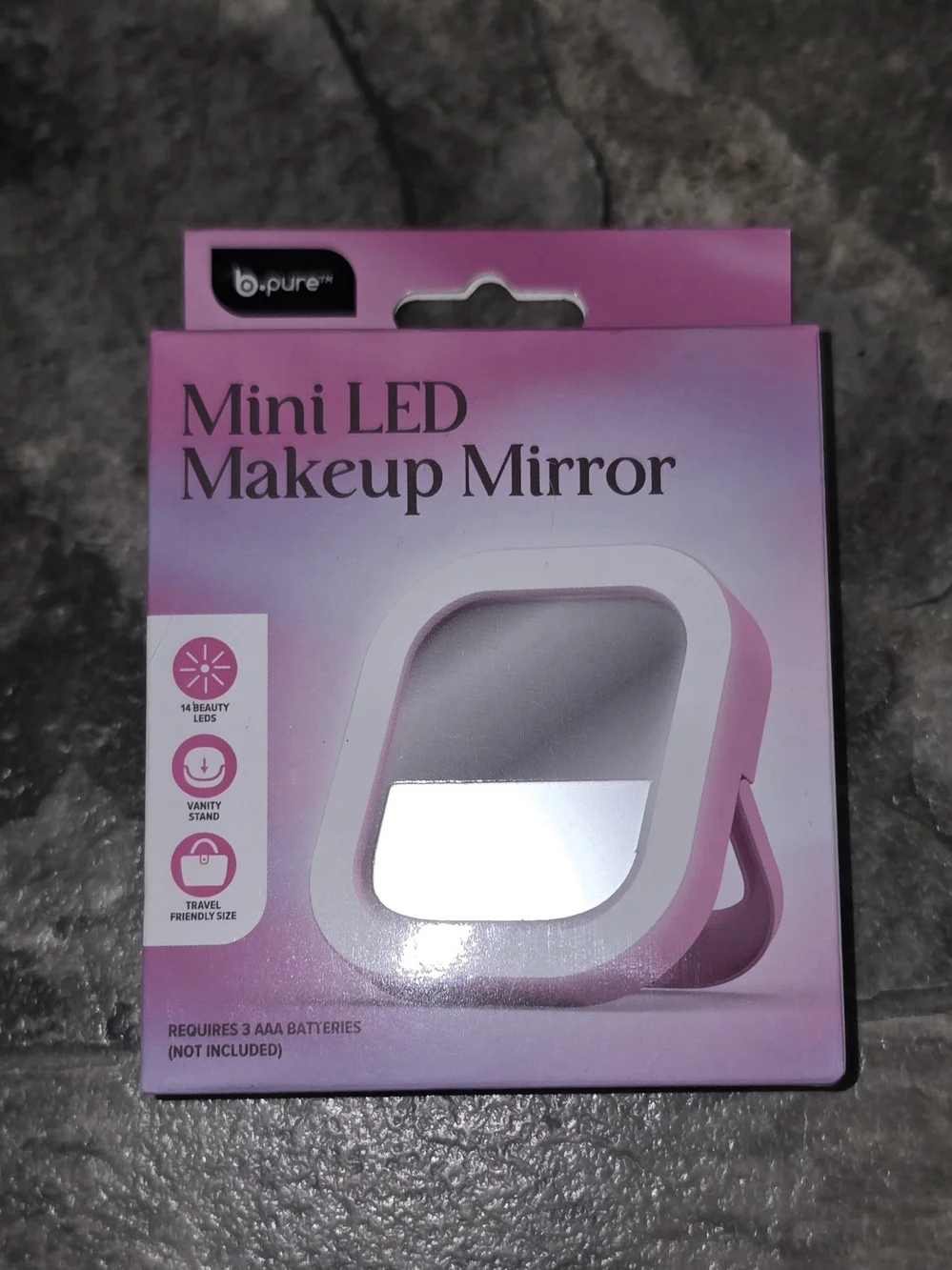 Pink Mini LED Makeup Mirror BNIB